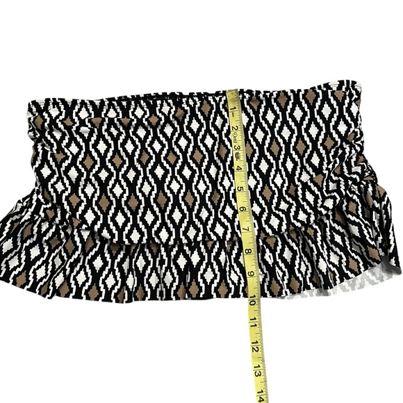 NWT, La Blanca Island Goddess Ruffle Skirted Bottom - Black, Sz 12 - Picture 12 of 14